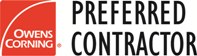 wens Corning Preferred Roofing Contractors logo