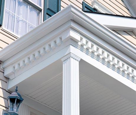 Dentil Trim and Columns