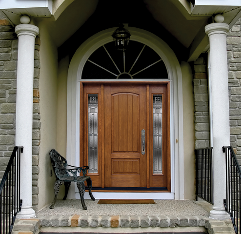 House with custom entry door