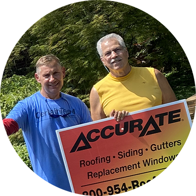 Accurate roofing satisfied customer